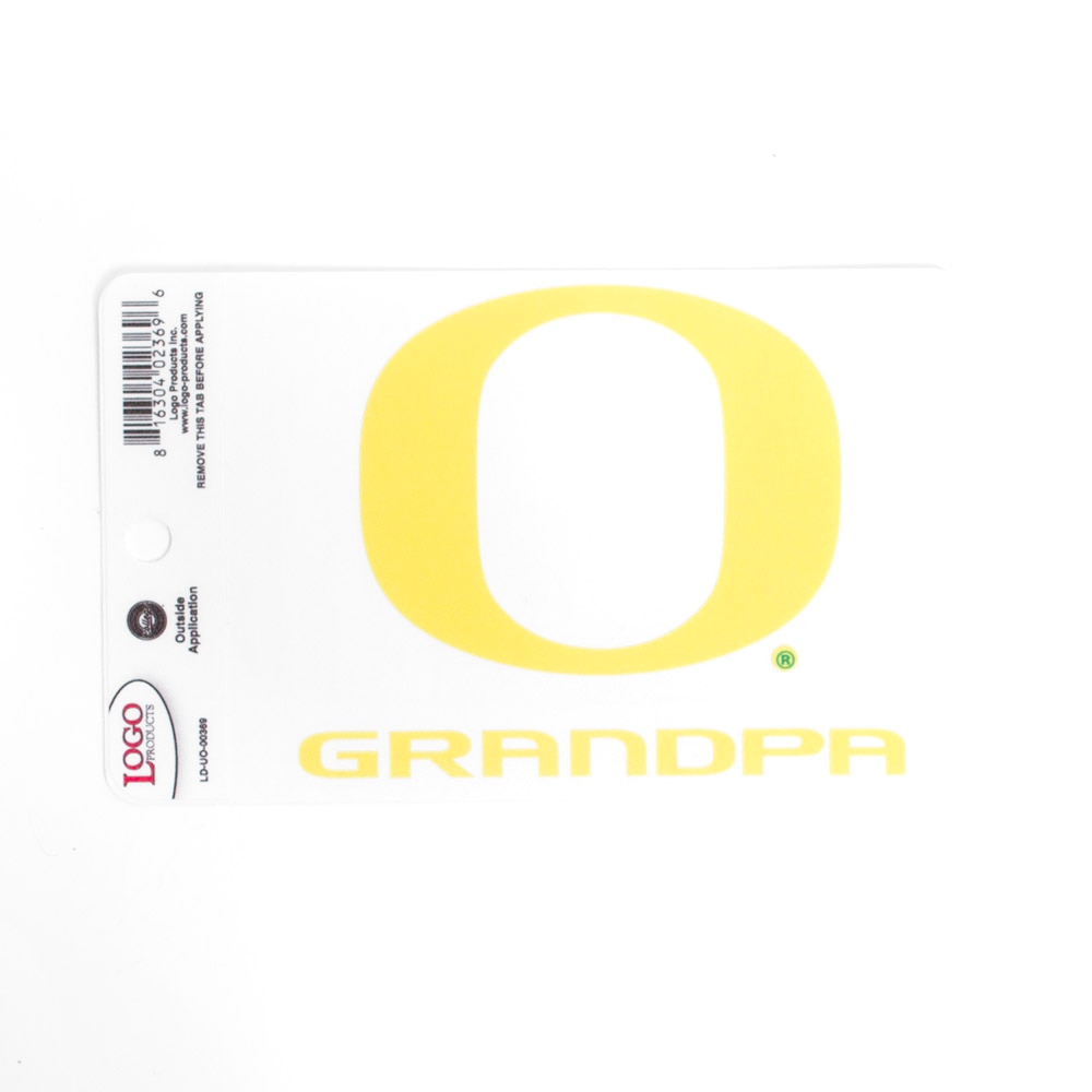 Classic Oregon O, Logo Brand, Yellow, Decal - Outside Application, Home & Auto, 4", Vinyl, Outside application, Grandpa, 765808